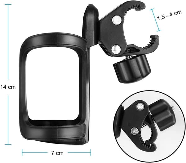 2-pak Stroller Kopholder, Cykel Kopholder, Universal Drikkeholder