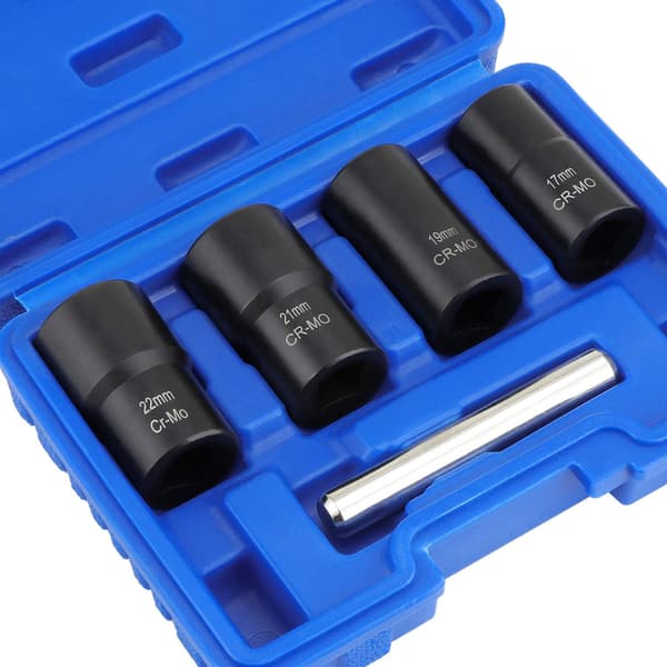 5-delt Twist Socket Sæt, 1/2\" Beskadiget Bolt Ekstraktor til Fjernelse