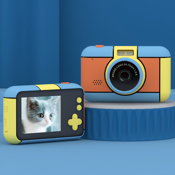 Barnkamera, Present till Flickor och Pojkar 3-10 år, 2.4'' Kids Digita DXGHC