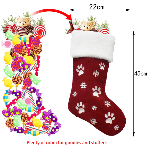 Julstrumpor, 2 st 18 tum Julstrumpor, Jute