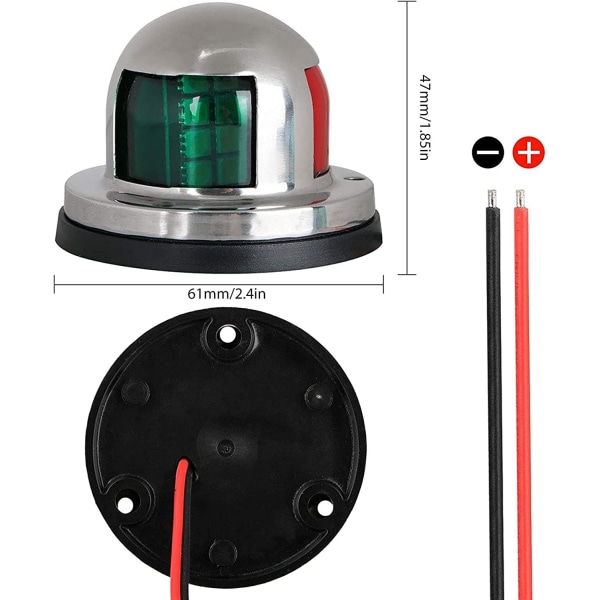 12V Marine LED Veneen Navigointivalot, Vedenpitävät Merinavigointi