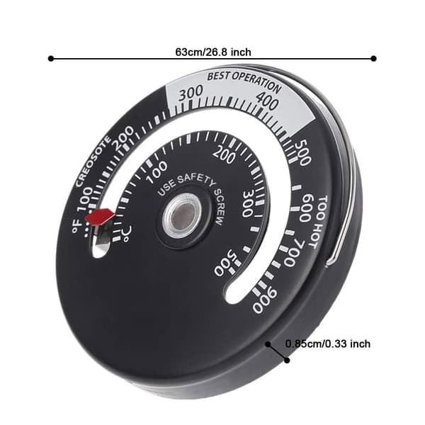Magnetisk Ugnstermometer - För Alla Grillar, Rökare & Gril