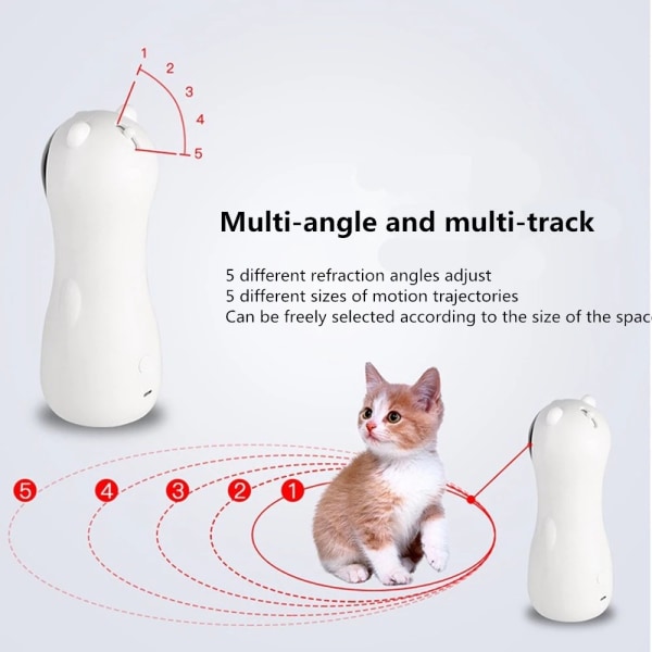 Cat Toy Automatisk Roterende Light Chaser Leke for Cats Interact DXGHC