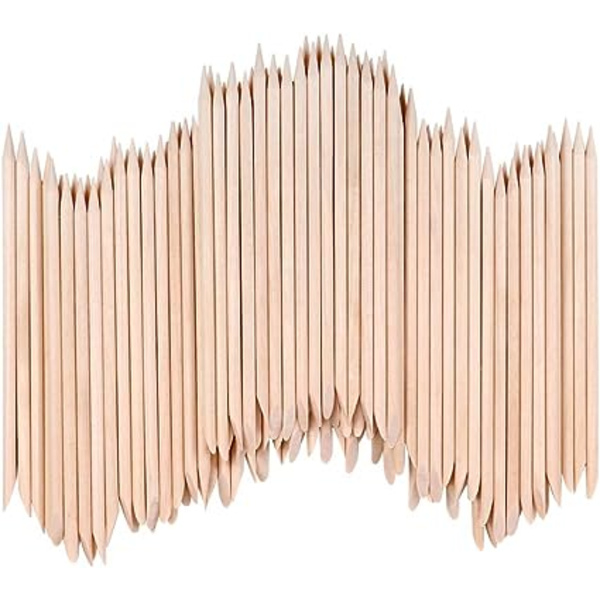 100-pack Dubbeländade Nagelbands-tryckare - Multifunktionella Nagelpinnar