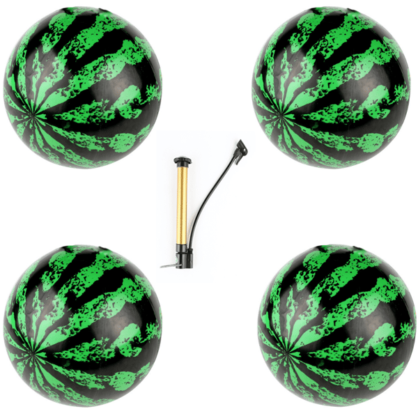 Oppustelige Vandmelonbolde, 4 Strandbolde til Voksne, Udendørs Wa