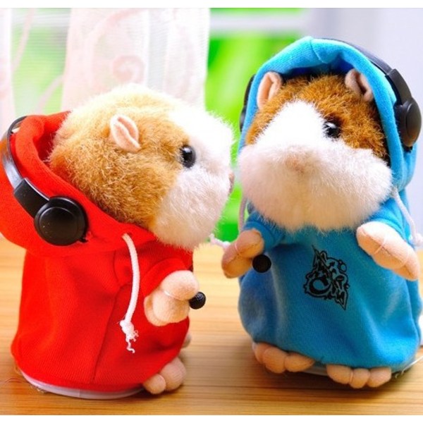 ( Blå ) Pratande Hamster Upprepar Vad Du Säger, Leksaker för 2+ Åringar
