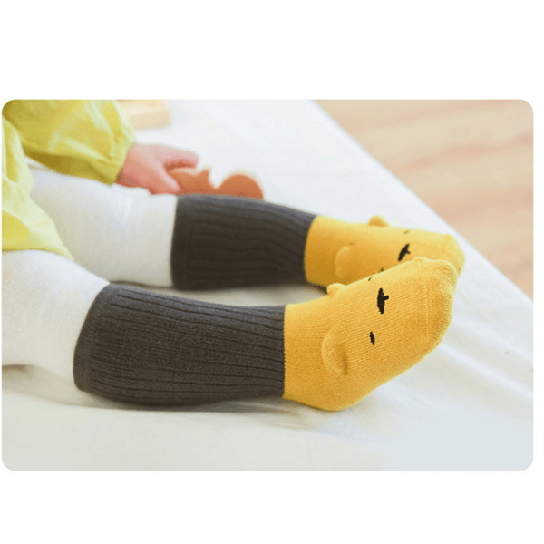 5 Par Toddler Gutter for Gutter Sokker Kneesokker Bomull, B