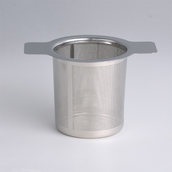 Genanvendelig Te-infuser i Rustfrit Stål Mesh Te-blad Filter Si
