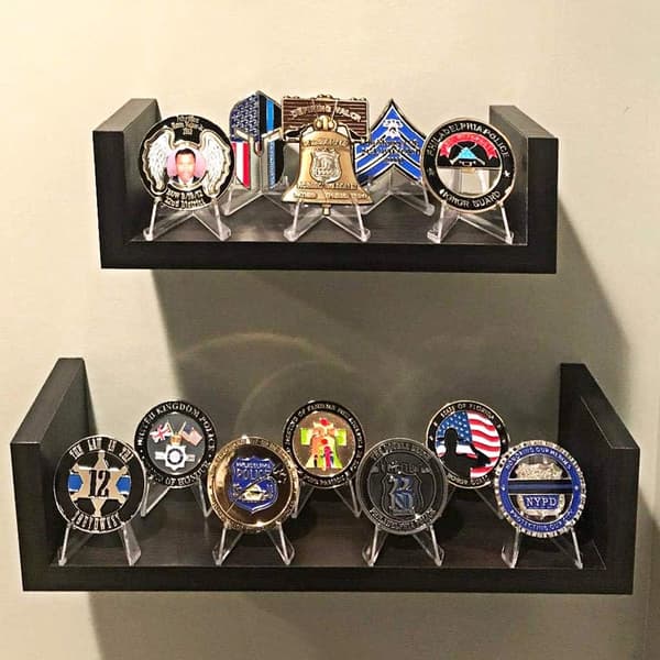 15 Pakker Akryl Staffeli Stativ Klar Mini Mynt Display Staffeli Holder
