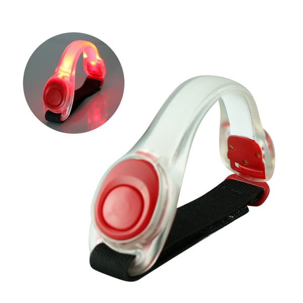 （2 st Röda） LED-Armband Säkerhetsbälte Nattlöpning Cykl