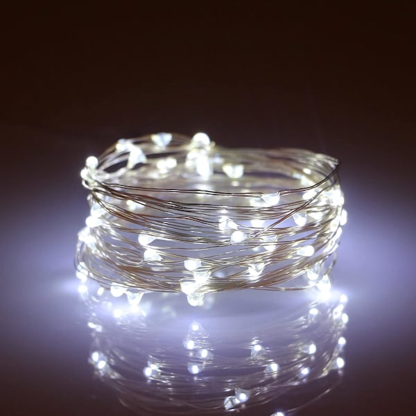 Batteridrivna 16.4Ft/5M 50 LED-ljusslingor Blinkande Jul