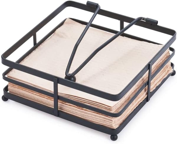 Metal Serviet Holder - Papir Serviet Holder - Sort