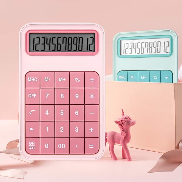 Datorräknare Standardfunktion, 12-siffrig stor LCD-skärm C
