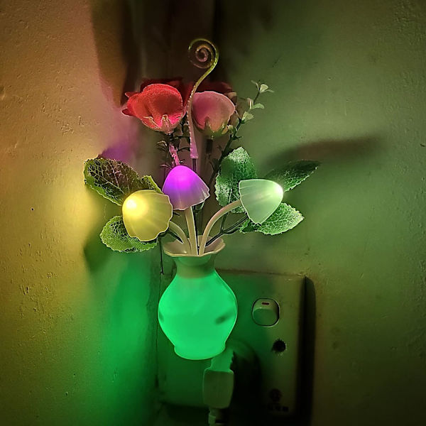 Set med 4 LED nattlys med automatisk sensor