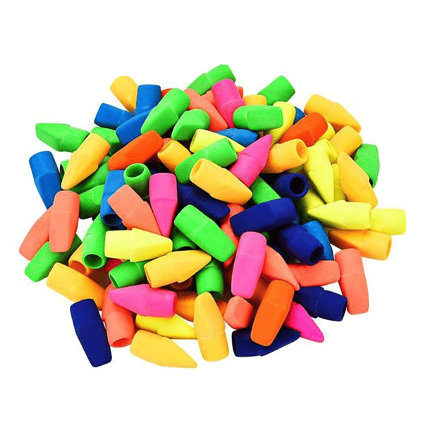 Blyanttoppen Eraser, Hetter Eraser, 100-pakning