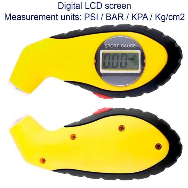 Tester LCD LED Digital Dæktryk Måler til Bil/Motorcykel Di