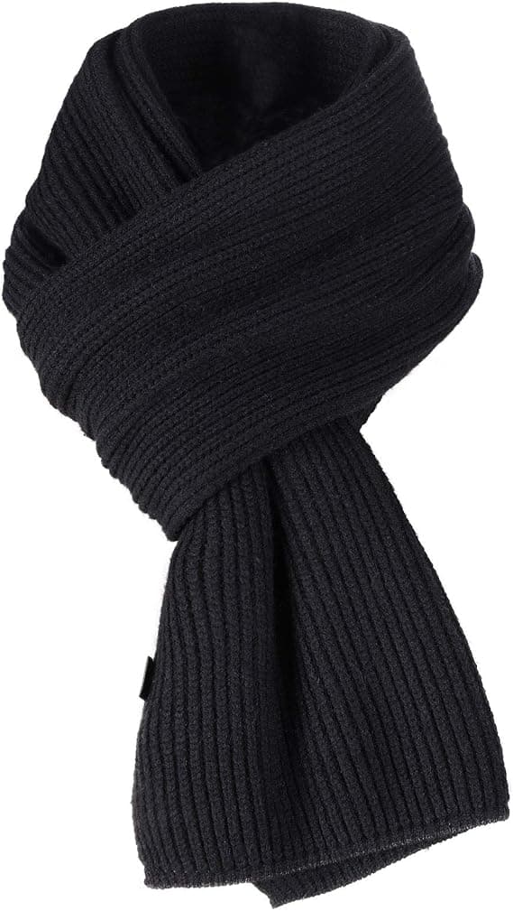Halsduk för män, Unisex Klassisk Stickad Vinterhalsduk, Mjuk och Varm