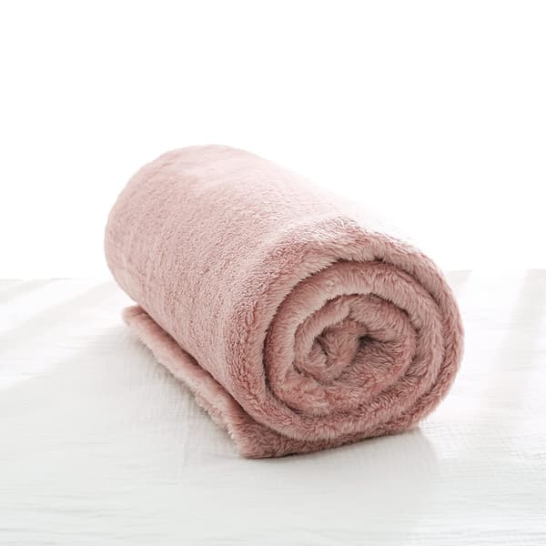 Plush king size seng- eller sofadekken - mikrofiber myk for voksne eller barn