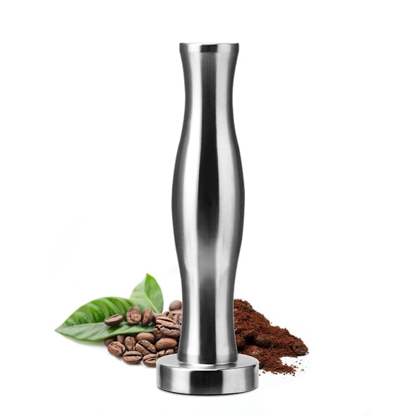 Pulverpress til italiensk kaffe i rustfrit stål, pulverhammer, solid p