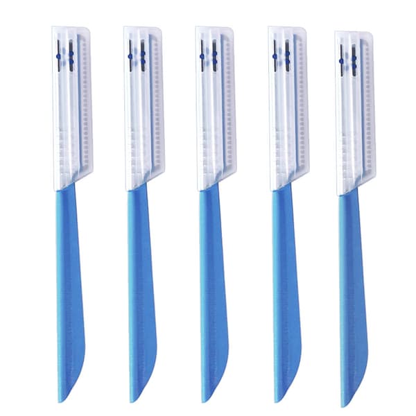 5 stk. Øjenbryn Shaper Razor Trimmer Shaver Hårfjerner Sæt (blå)