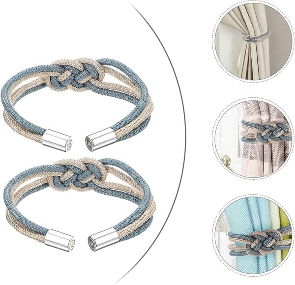 Hjemmedekoration Køkken Gardin Brug Tiebacks til Beige Tiebacks O