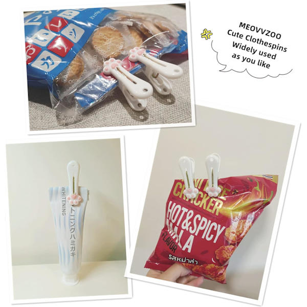Plastik Tøjpinde Vask Tøjpinde - 24 Pak, Madpakke Kl