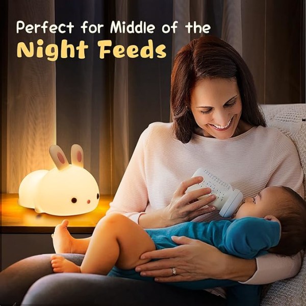 Nattlampa för barn, Baby Night Light, Uppladdningsbar Night Li DXGHC