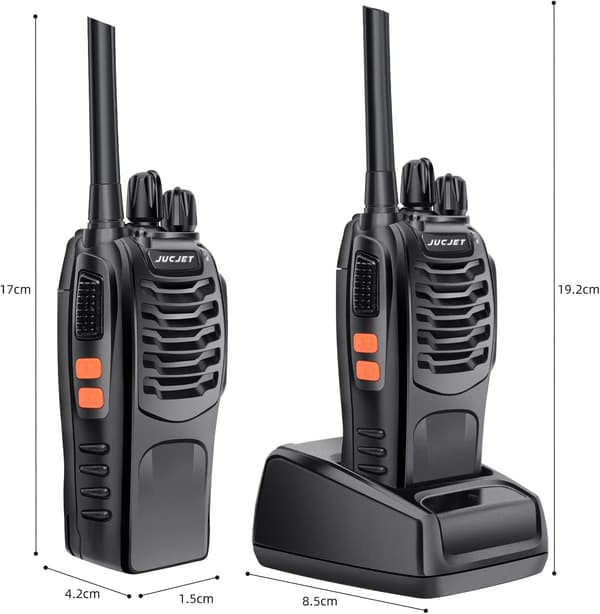 2 stk 88E Vox Ladbare PMR Fjernkontroll Intercom 446MHz 16 C