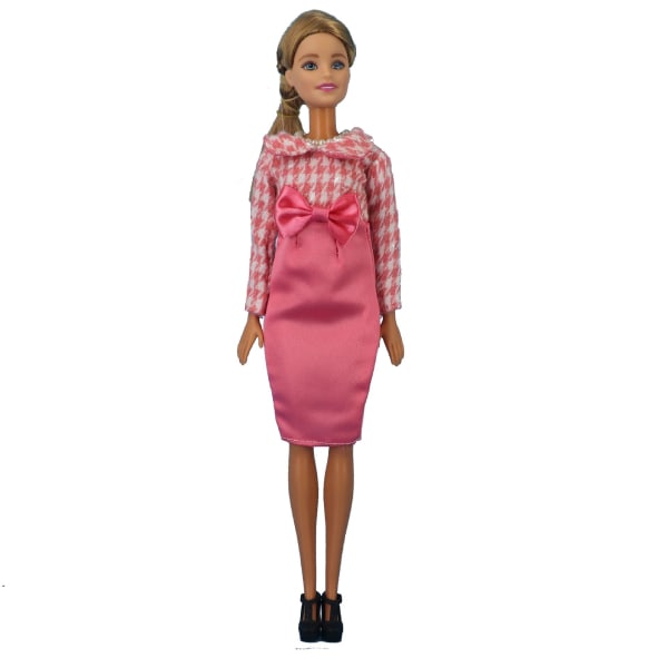 12 stycken vinterkläder för Barbie docka 29 cm, 6 delar