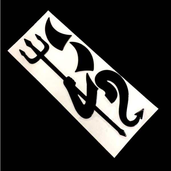 2 stk 3D Bilsticker Imp Bilsticker Personlig Bilsticker Vand
