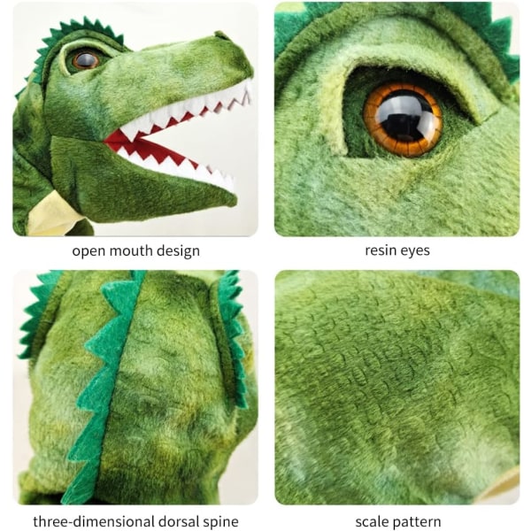 Dinosaurie Handdockor Cartoon Tyrannosaurus Dockteaterleksak för Pojkar G