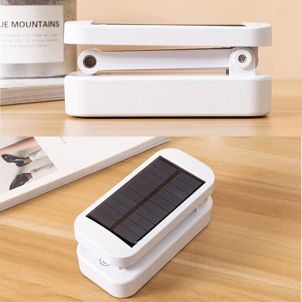 Solcelle Bordlampe, USB Ladbar Bærbar Foldbar 24LED So DXGHC