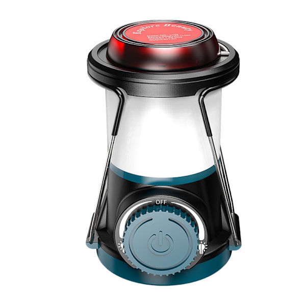 16 LED bærbar lanterne med roterende switch, magnetkrog og vertikal c