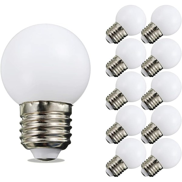 20 Pak E27 LED Pærer Kold Hvid 1W E27 Fatning Kold Hvid Dæmpbar