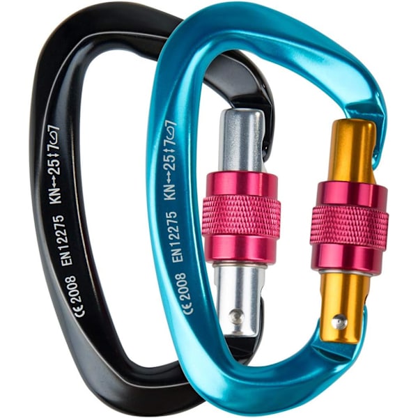 5-pak Paracord nøglering med karabin, lommelygte, camping, vandreture