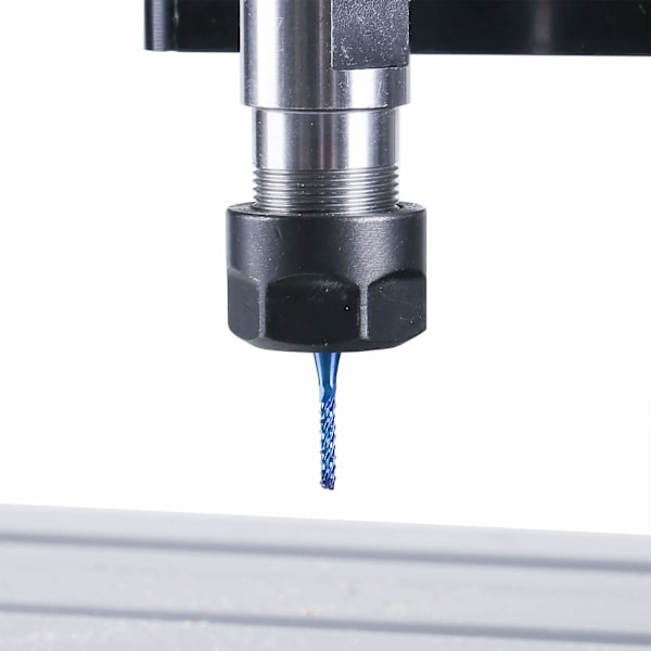 Genmitsu Nano Blå Belegg End Mill CNC Router Bits, 0.8-3mm, 1/8\"