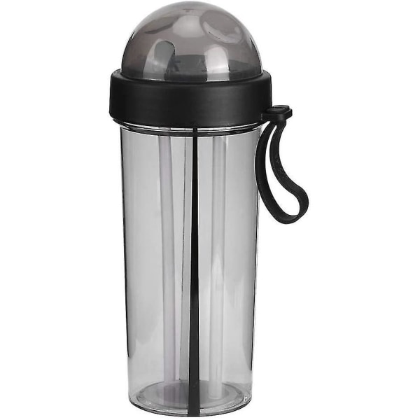 Dewenwils 600ml vattenkopp med sugrör och lock, vattenflaska med DXGHC