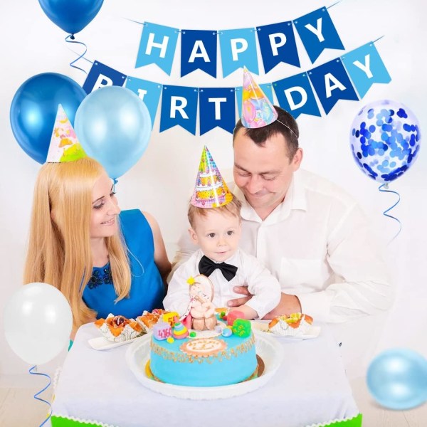 4-årsdag Ballong för Pojke, Blå 4-årsdag Dekoration
