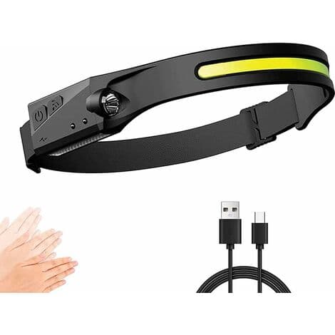 Hovedelygte, Kraftfuld USB Genopladelig LED Hovedelygte med 200 LM, 3