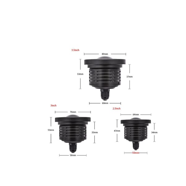 2 stk 7,6 cm Højtydende Universal Forlygte - LED Ring \"Angel Eye\"