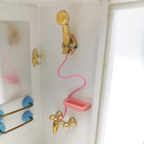 Dukkehust Dusjrom, 1:12 Dukkehust Miniatyr Møbler Simulati