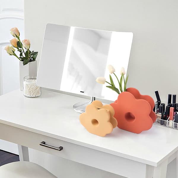 Keramisk Vase, Kunstblomst Vase, Minimalistisk Stil Hjemmeindretning til Li