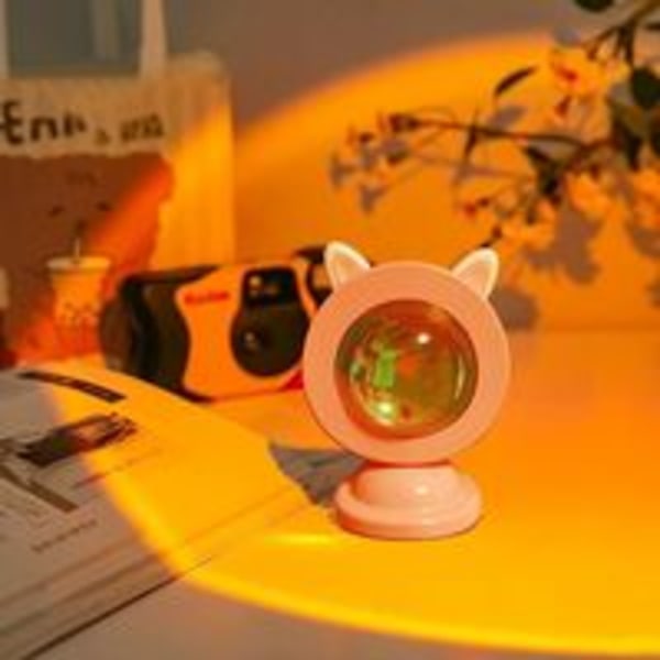 Veilleuse Sunset Lamp Projector LED Night Light, USB Sunset Light