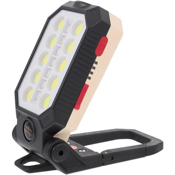 Bærbar LED-campinglampe for utendørs, oppladbar, COB