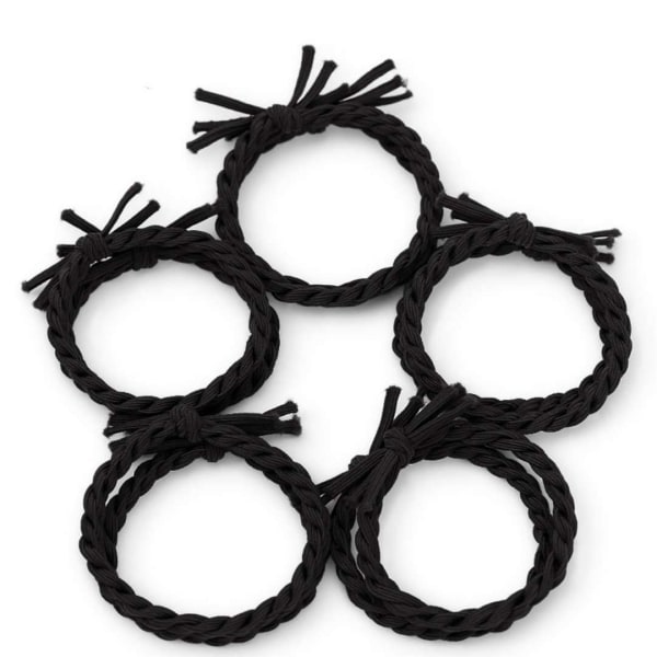 20 stk. farveblokerende twist-fletninger med høj elastisk tykkelse