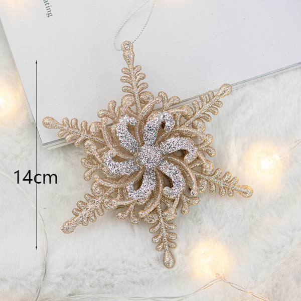 2 stykker julepynt glitter anheng juletre d