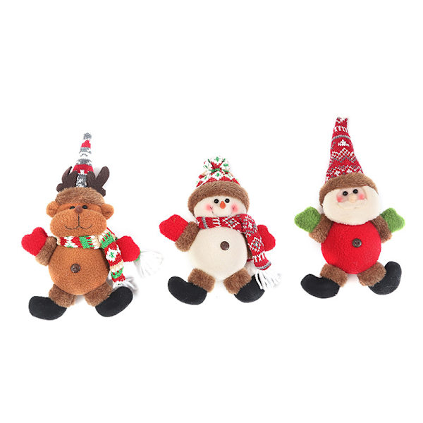 3 kreativa juldekorationer söt gammal man med lampor snögubbe älg