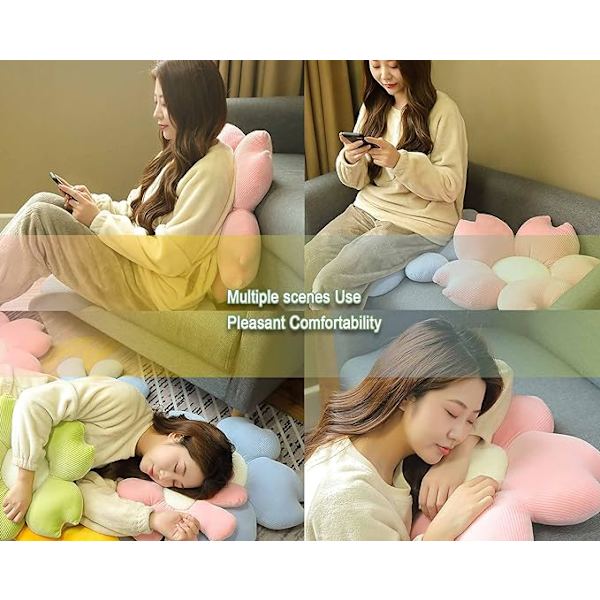Plush Blomsterformad Barnmatta, Plysch Blomsterformad Dekoration DXGHC