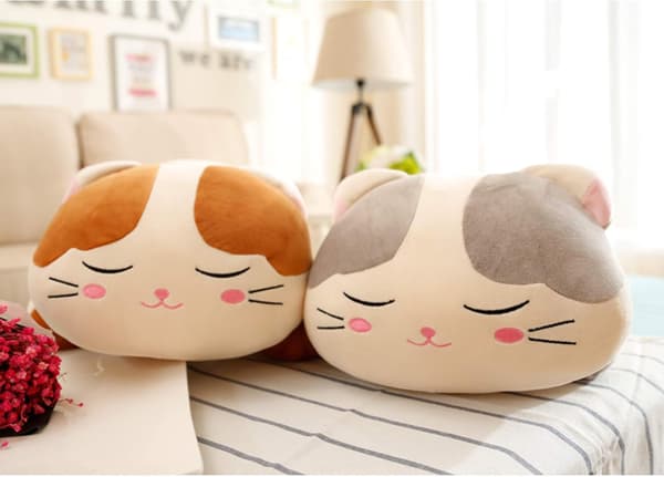 Plush-tyyny Leikkieläin Lahja Lapsille Harmaa Kissa 45cm