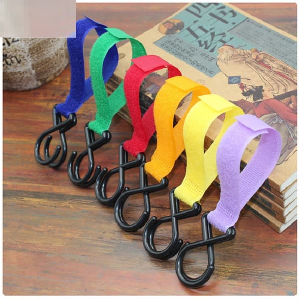 6-delt farverig velcro-stroller baby sikker multi-purpose dobbelt